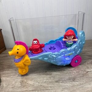 Disney Little People The Little Mermaid Ariel's Light Up Musical Sea Carriage